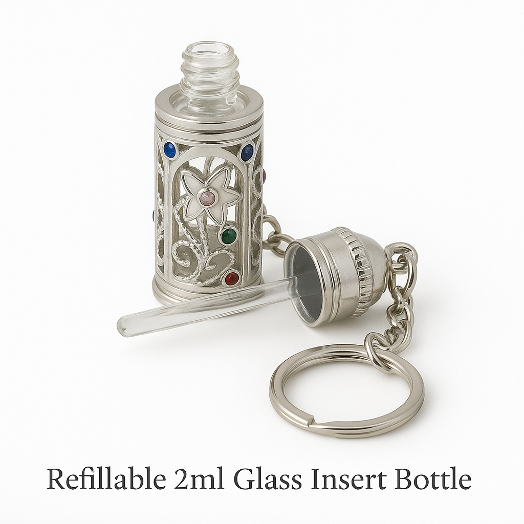 Anointing Oil Bottle Keychain – Refillable 2ml Perfume & Holy Water Vial | 3 Arches USA - Image 5