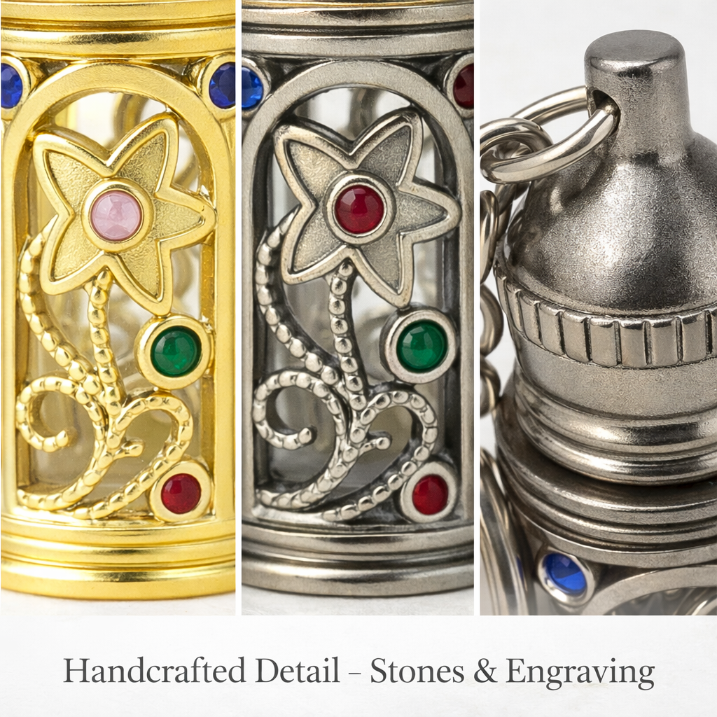 Anointing Oil Bottle Keychain – Refillable 2ml Perfume & Holy Water Vial | 3 Arches USA - Image 4